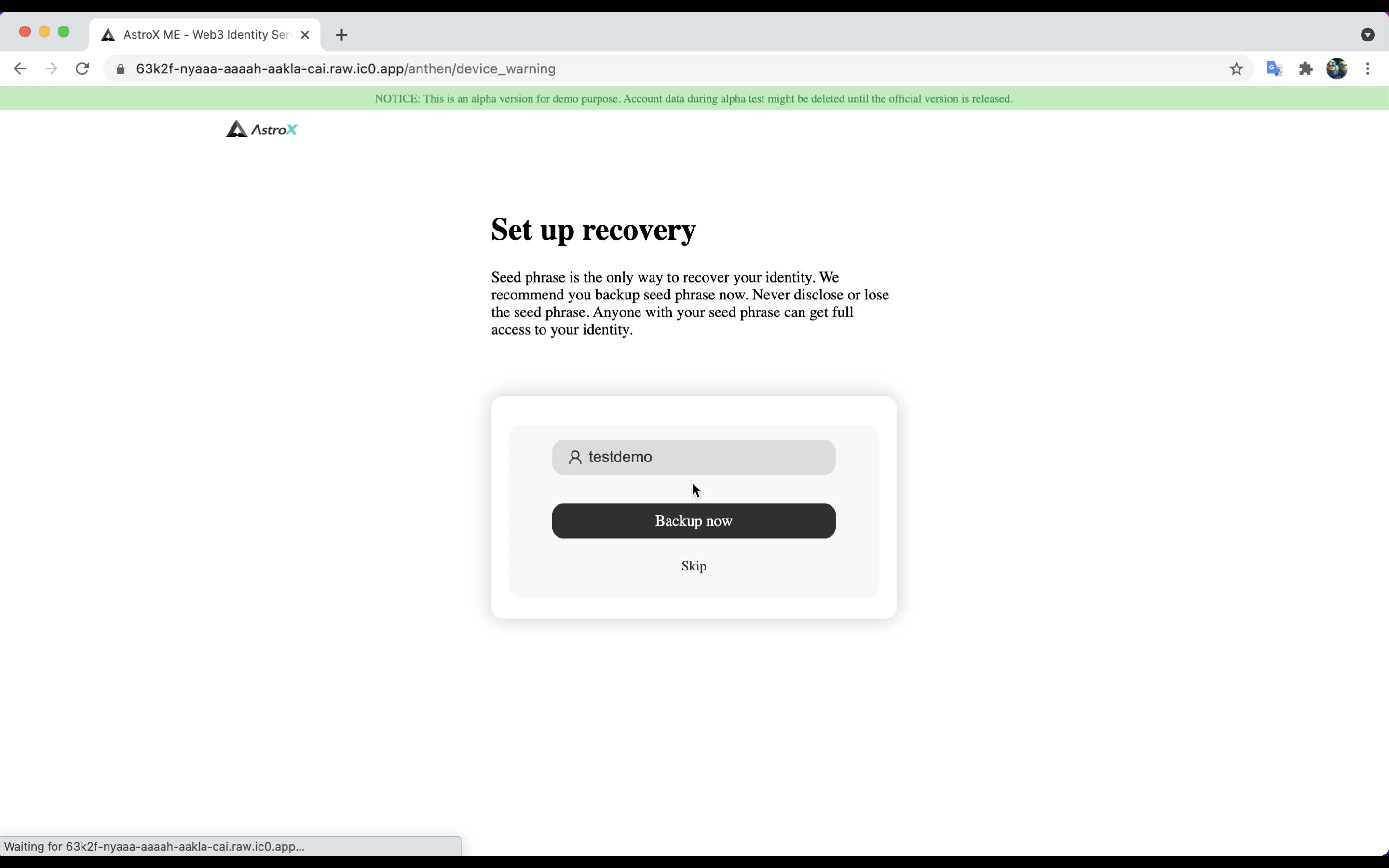 homepage